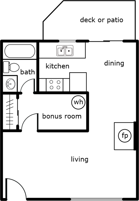 elizabeth anne studio 495 sf